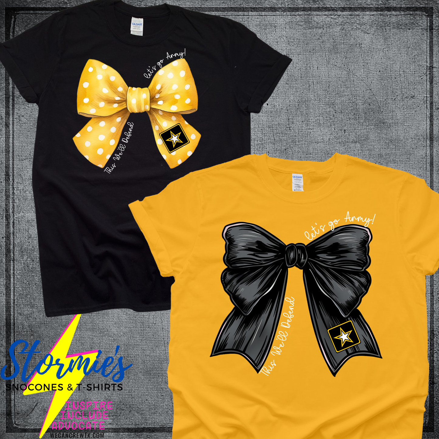 USA Military Army Coquette Bow Shirt