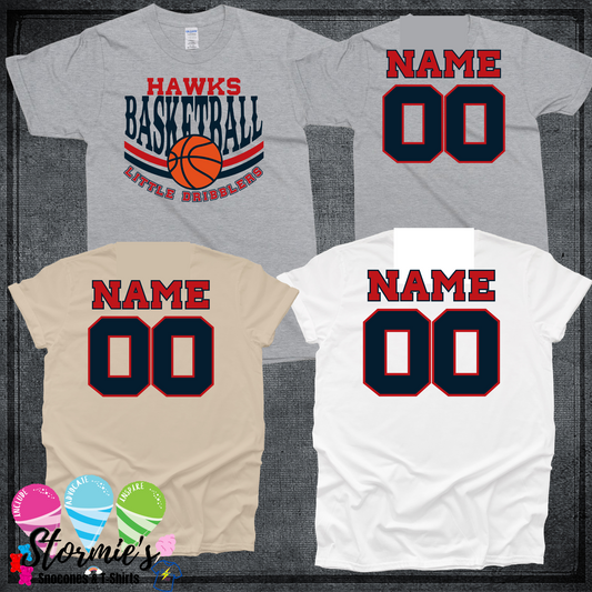 Little Dribblers Custom Name & Number Shirt