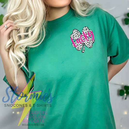 Lucky Clover Island Green Comfort Colors Shirt