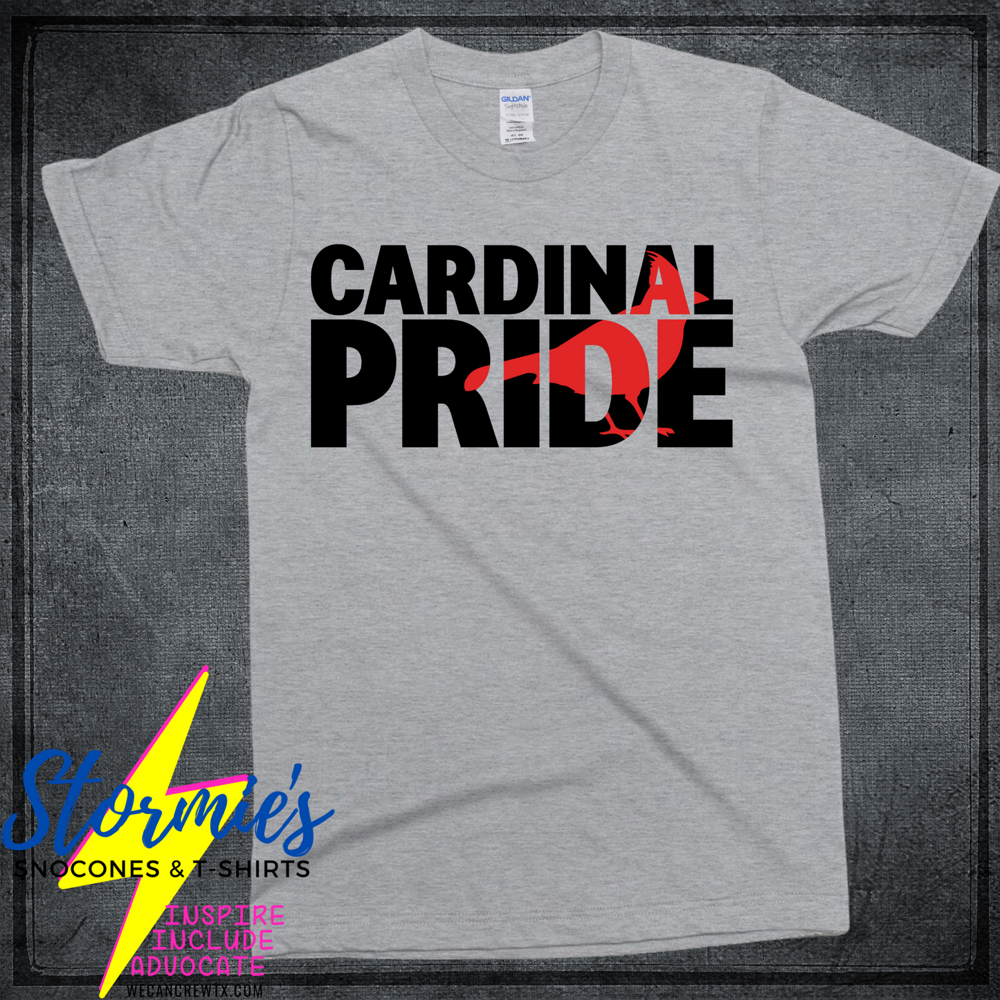 Lamar Cardinals Pride Bird Sport Gray Shirt