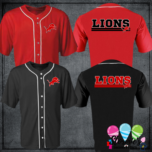 Lions Custom Baseball Jersey