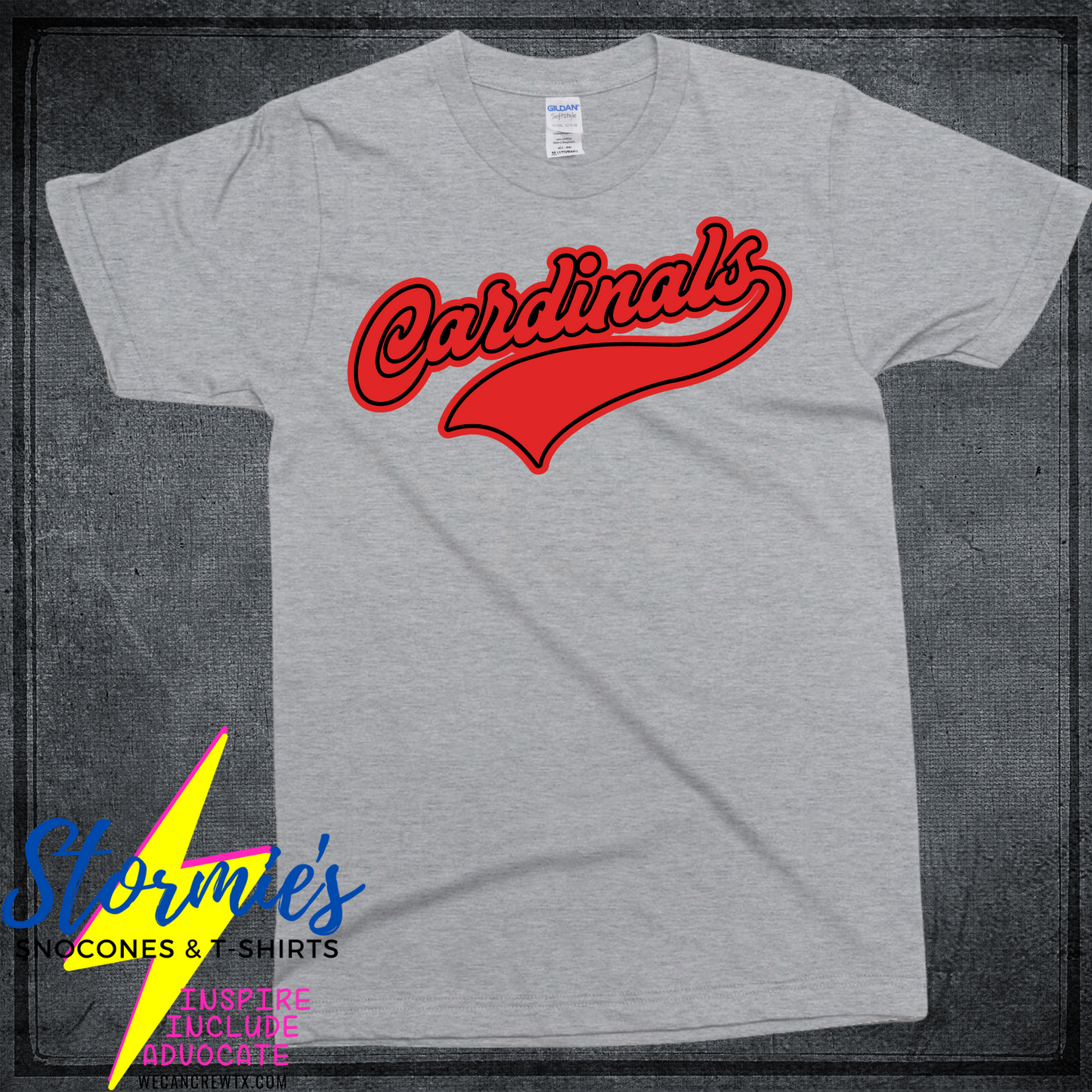 Lamar Cardinals Swoop Sport Gray Shirt