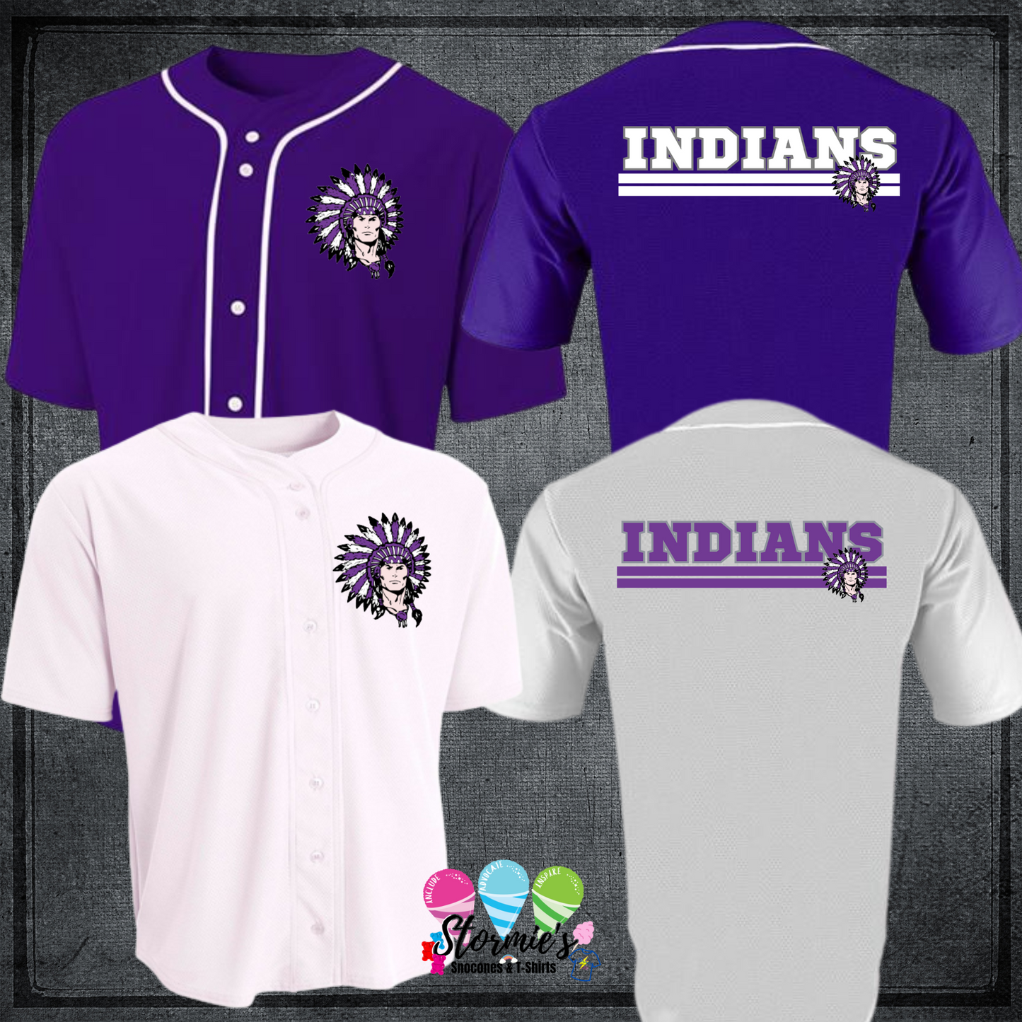 PNC Indians Custom Baseball Jersey