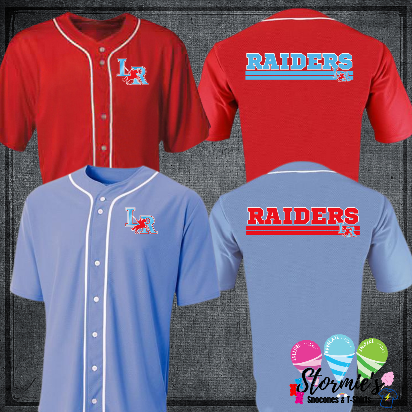 Lumberton Raiders Custom Baseball Jersey