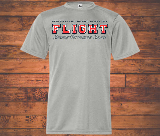 Dreams Take Flight hawk silver dry fit shirt