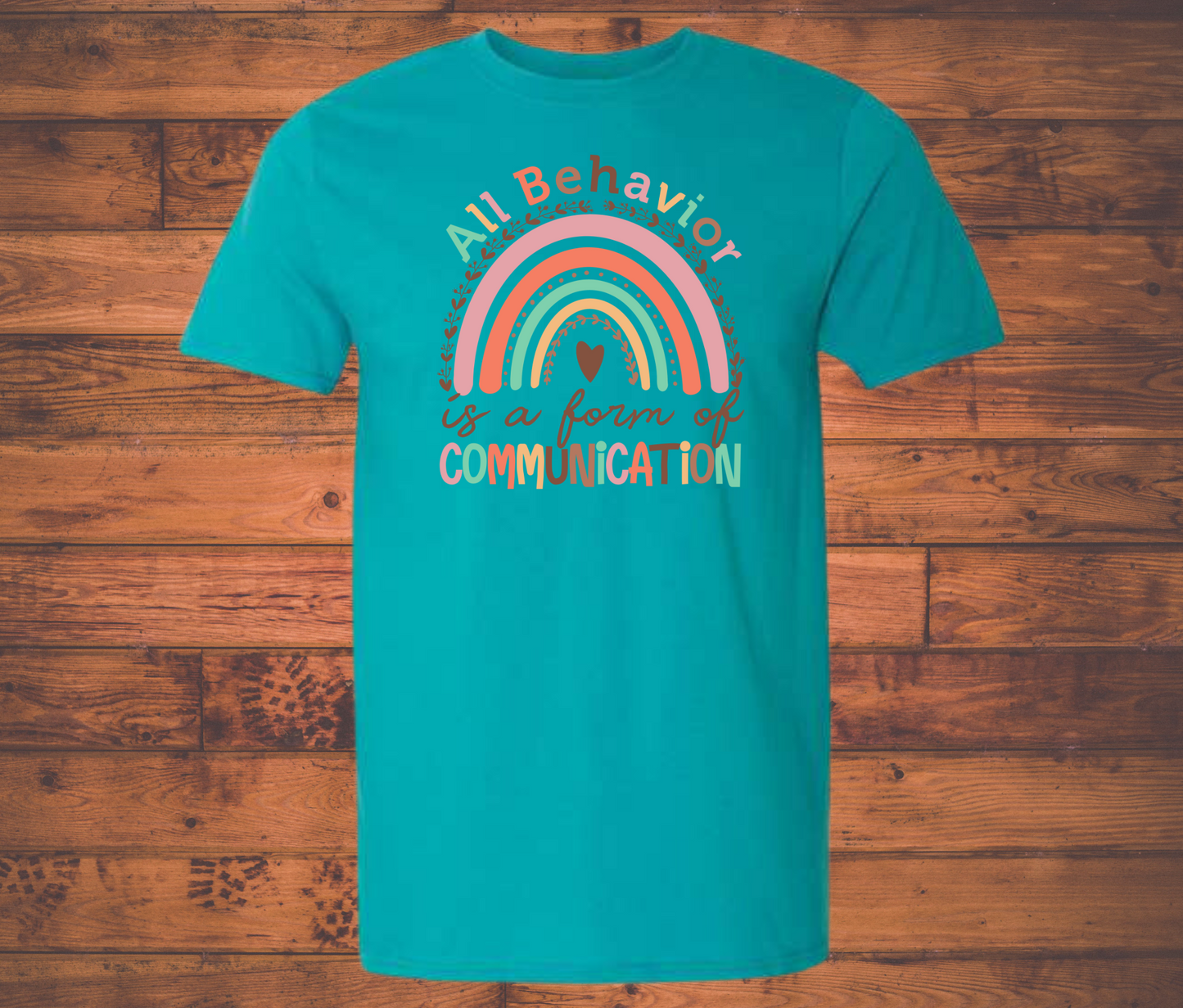 All Behavior Is A Form Of Communication Jade Dome Softstyle shirt