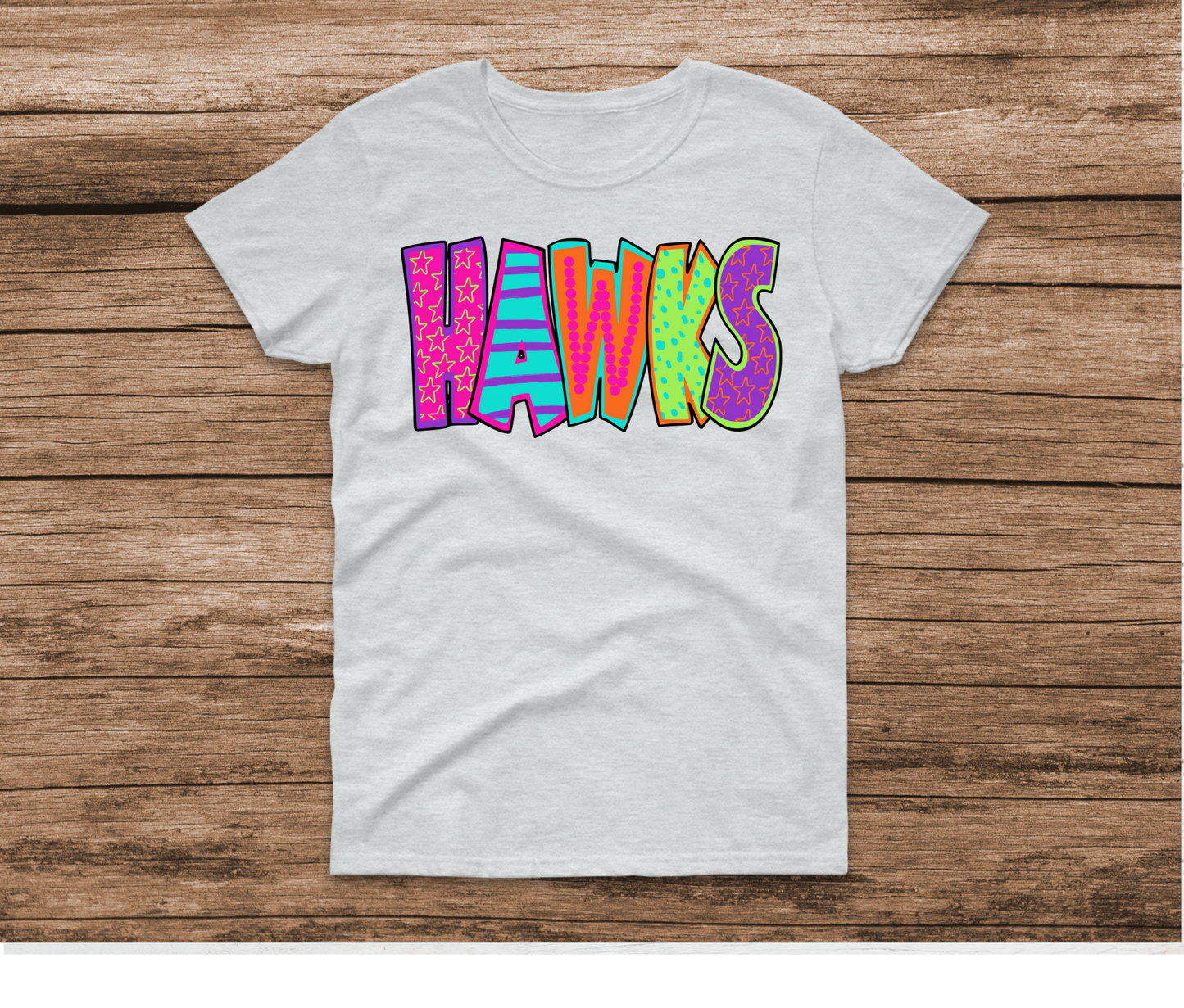 Hawks Bright Doodle Shirt