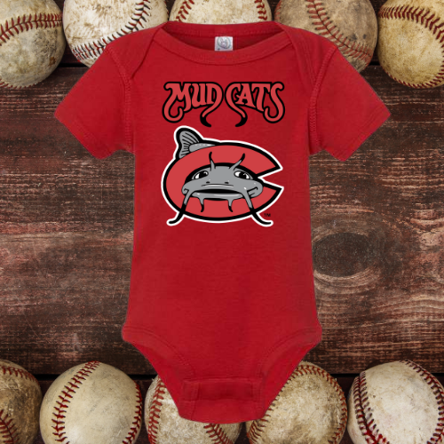 Mudcats Red Infant Bodysuit