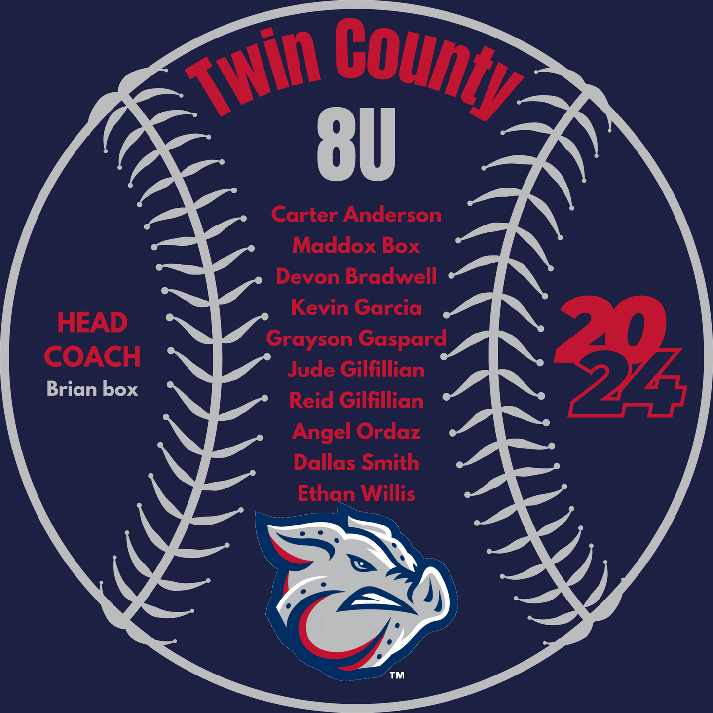 Iron pigs 8U 2024 Shirt