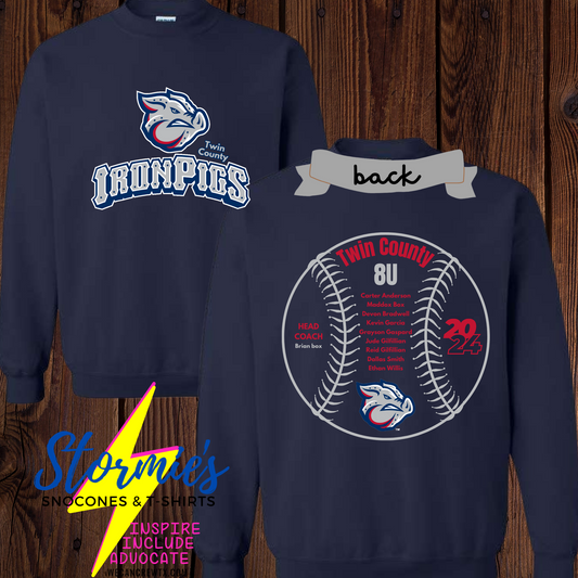 Iron pigs 8U 2024 - Sweatshirt & Hoodie & Long Sleeve Shirt 2023-24