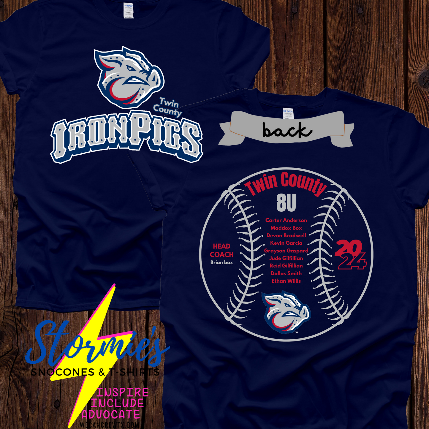 Iron pigs 8U 2024 Shirt