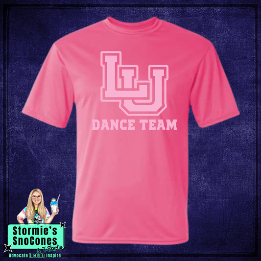 LUDT Lamar University Dance Team PINK OUT Logo Gildan Comfort Colors Dryfit Shirt - ORDER BY 9/23