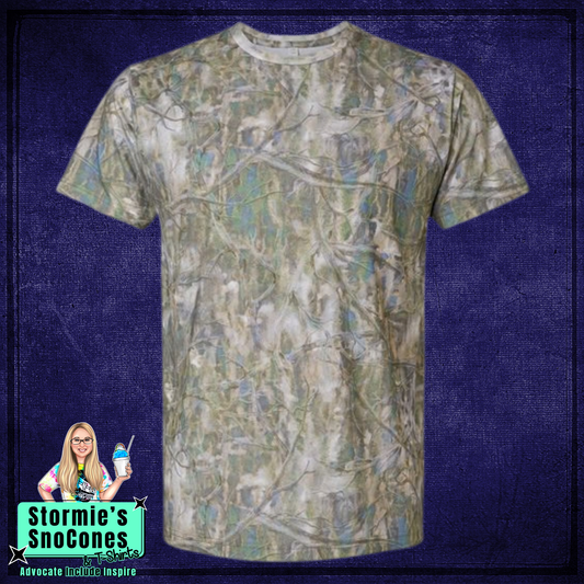 Sage Timberwood Camo Tree LAT Shirt UPDGARE ANY SHIRT DESIGN