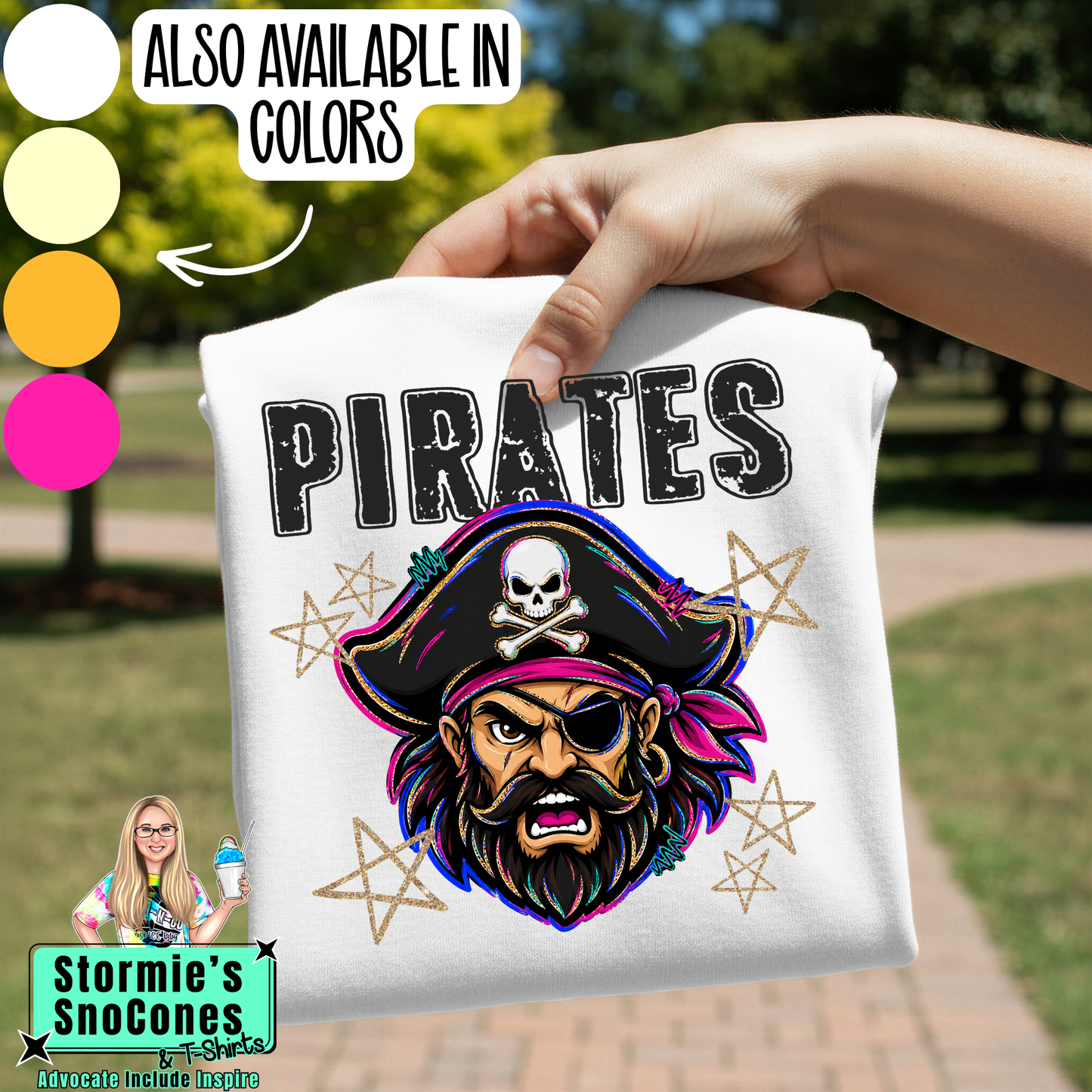 Pirates Grunge Varsity Stars Gildan Comfort Colors Tultex Shirt