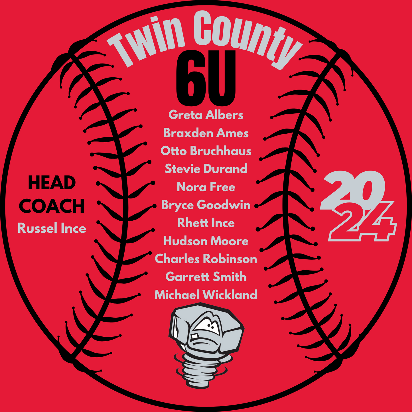 Lugnuts 6U Twin County 2024 Shirt