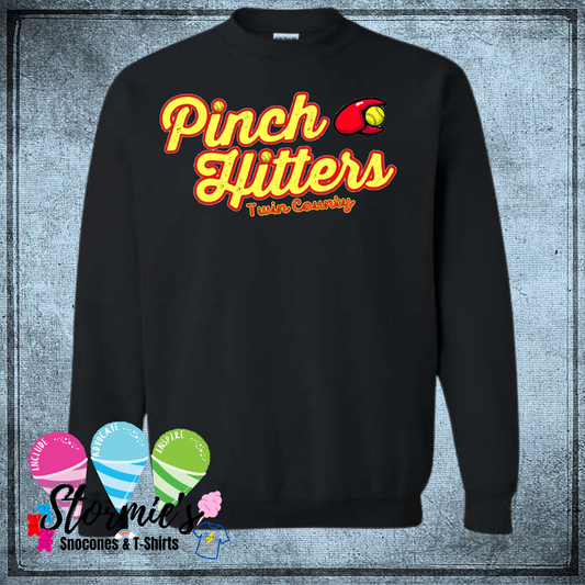 Pinch Hitters Softball Twin County 2025 - Black Sweatshirt & Hoodie & Long Sleeve Shirt