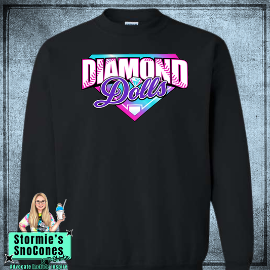 Diamond Dolls Twin County - Black Sweatshirt & Hoodie & Long Sleeve Shirt