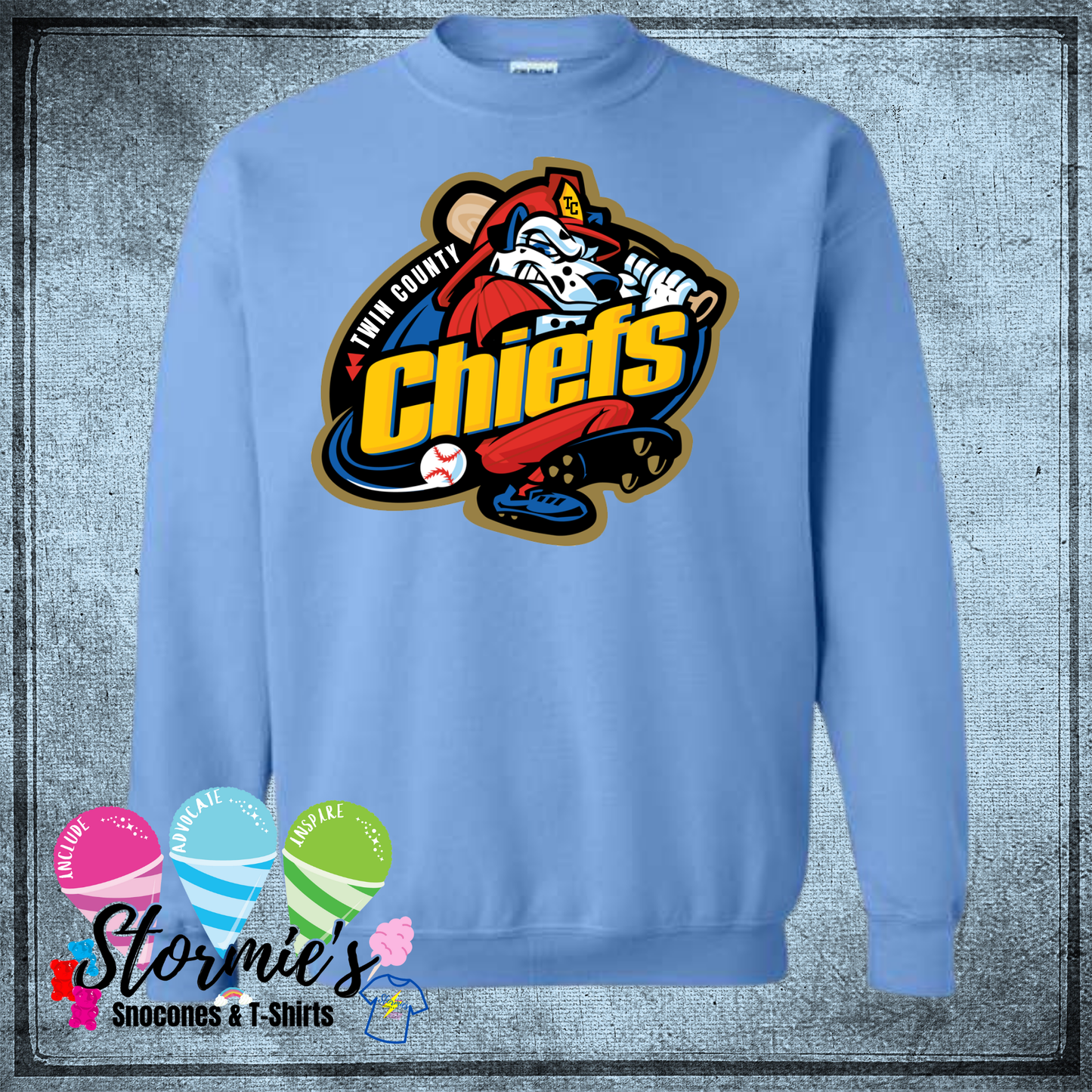 Chiefs Twin County 2025 - Columbia Blue Sweatshirt & Hoodie & Long Sleeve Shirt