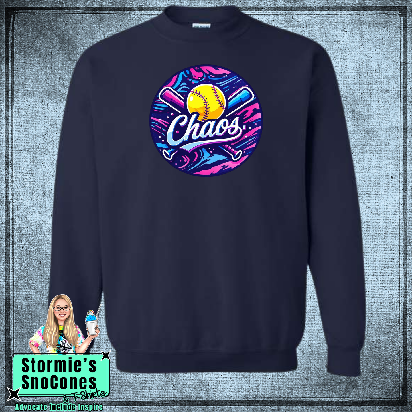 Chaos Twin County - Navy Sweatshirt & Hoodie & Long Sleeve Shirt