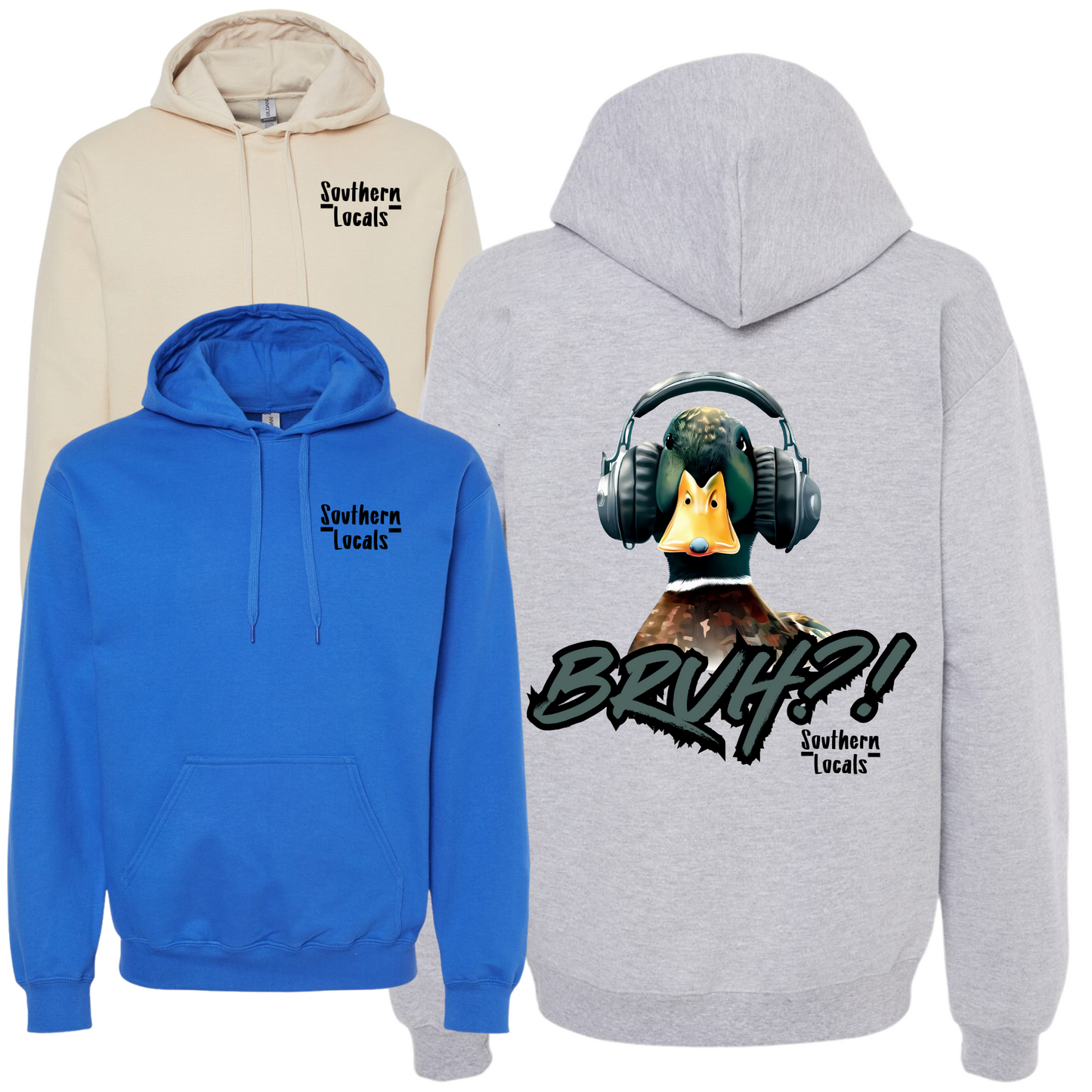 Southern Locals Bruh Duck Hoodie