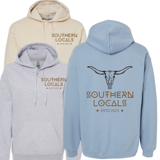 Southern Locals Bull Skull Hoodie