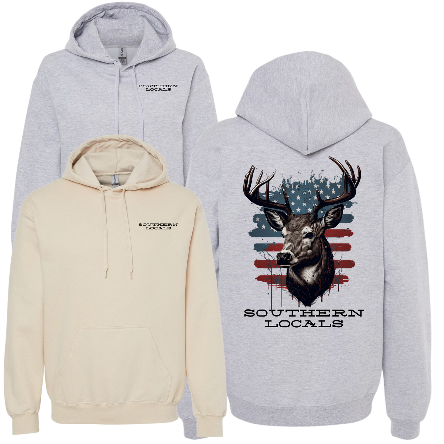 Southern Locals Deer Flag Hoodie