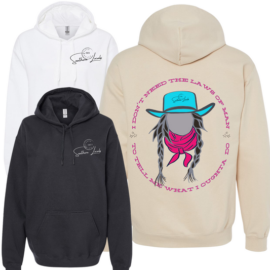 Southern Locals Laws of Man-Girl Hoodie