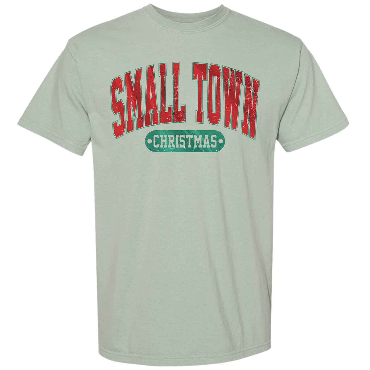 Small Town Christmas Comfort Colors Bay Shirt