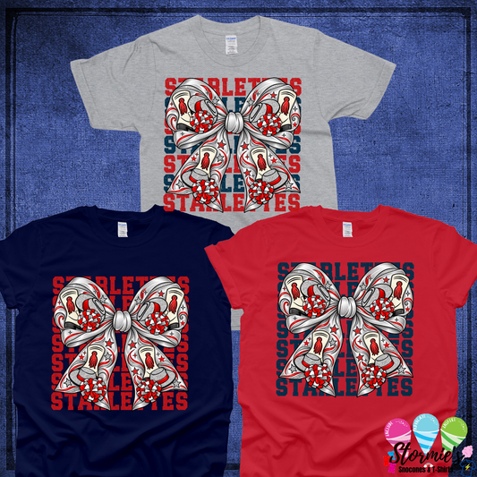 Hawks HJ Coquette Starlettes Bow Shirt