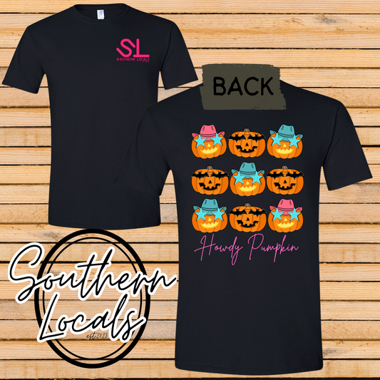 Southern Locals Pumpkin Stars Black SoftStyle Shirt