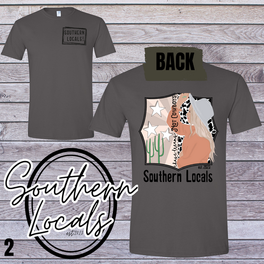 Southern Locals Chase Dreams Girl SoftStyle Shirt charcoal