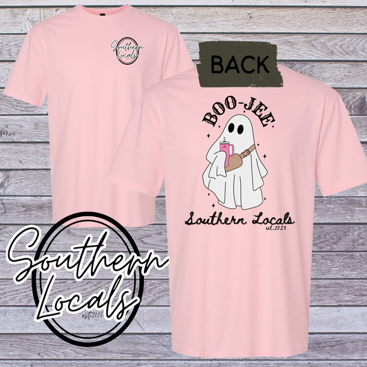 Southern Locals BooJee Ghost lt Pink SoftStyle Shirt