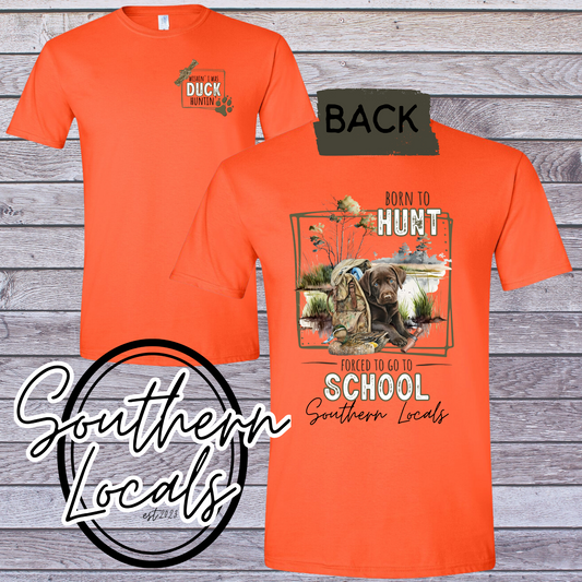 Southern Locals Born to Hunt SoftStyle Shirt Orange