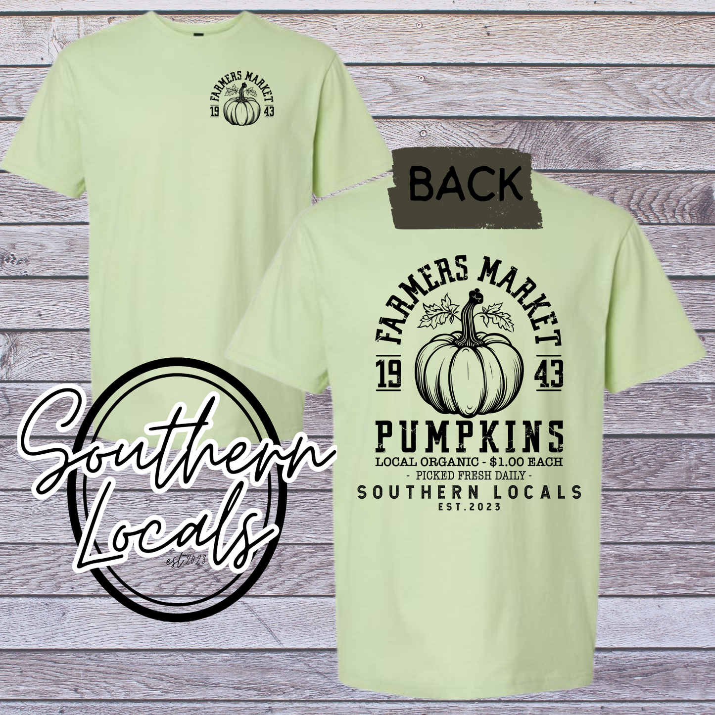 Southern Locals Farmers Market SoftStyle Shirt pistachio