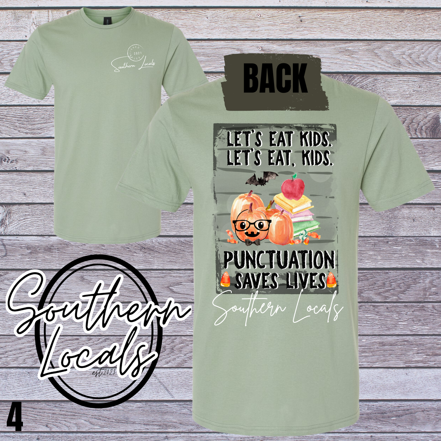 Southern Locals Punctuation Sage SoftStyle Shirt