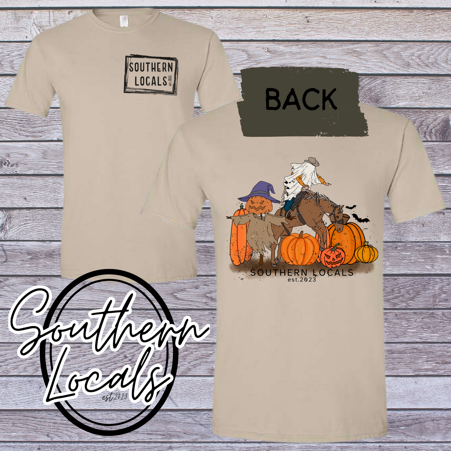 Southern Locals Ghost Bronc SoftStyle Shirt sand