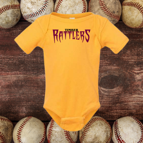 Timber Rattlers Gold Infant Bodysuit