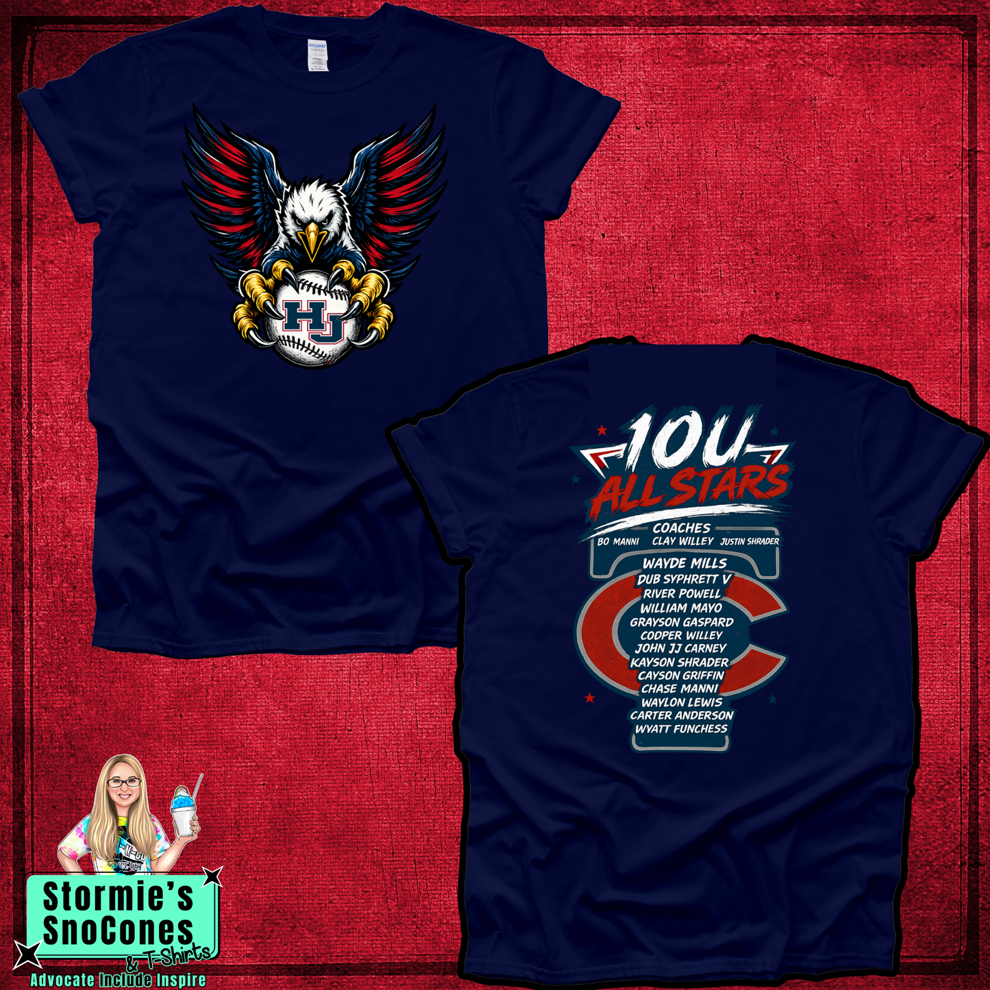 Twin County All-Stars 10U 2026 Navy Shirt