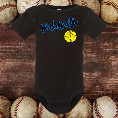 Wildcats Black Infant Bodysuit