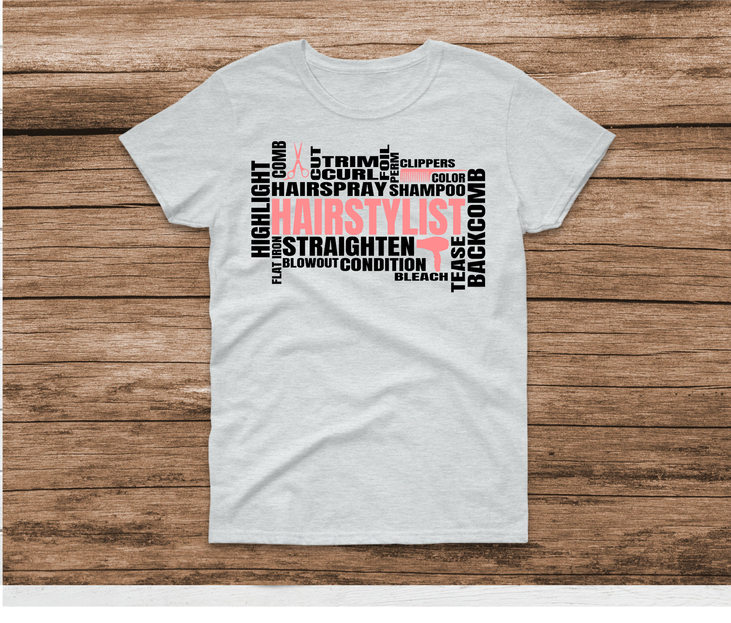 Hairstylist Word Art Shirt