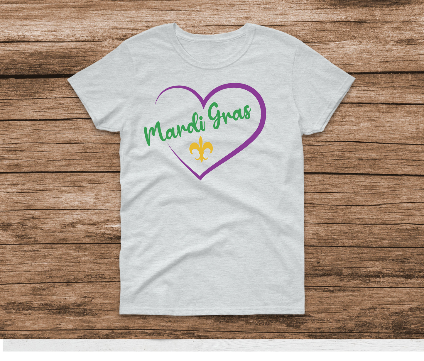 Mardi Gras Heart 2 Shirt