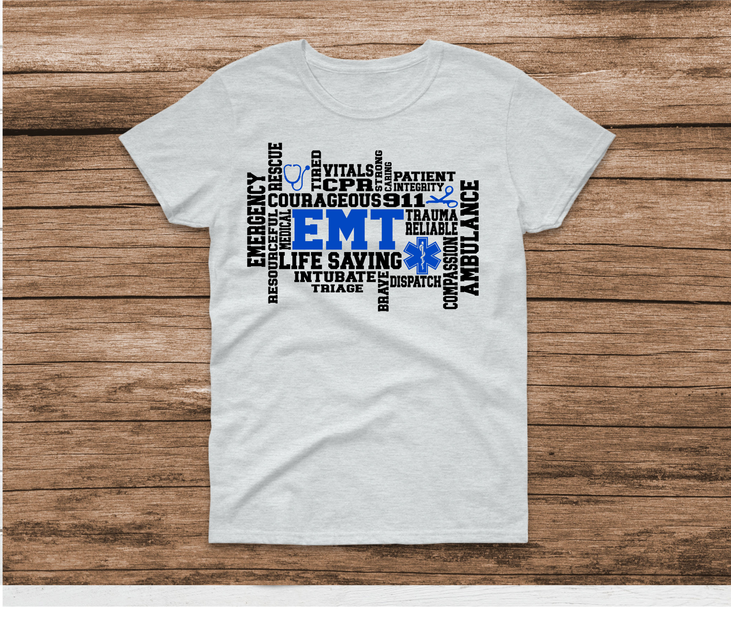 EMT Word Art Shirt