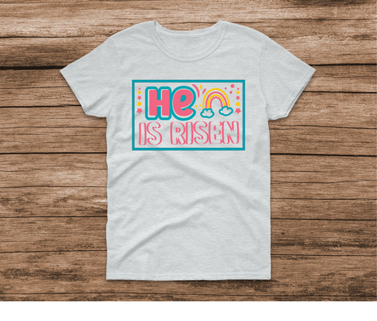 He Is Risen Rainbow Shirt