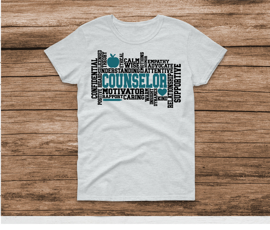 Counselor Word Art Shirt