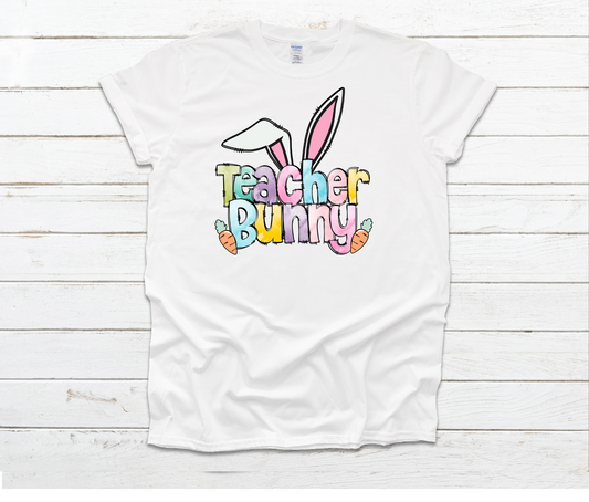 Teacher Bunny White Shirt