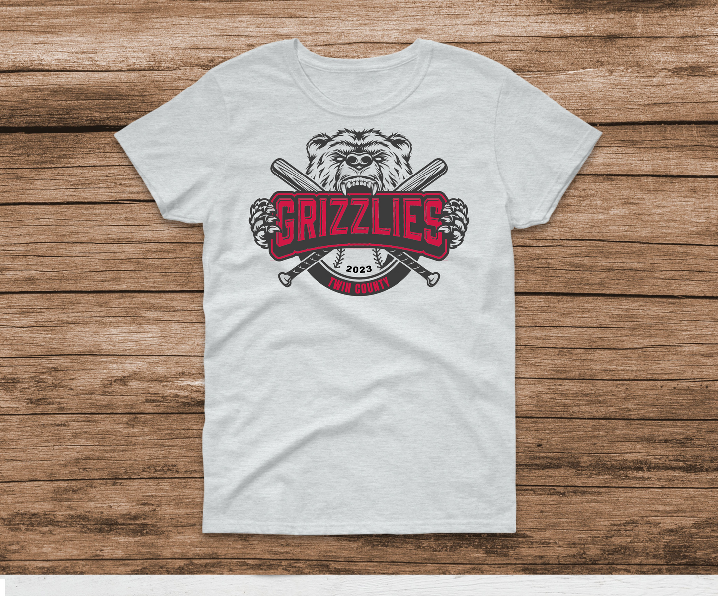 Grizzlies T-ball 2023 Roster Ash Shirt