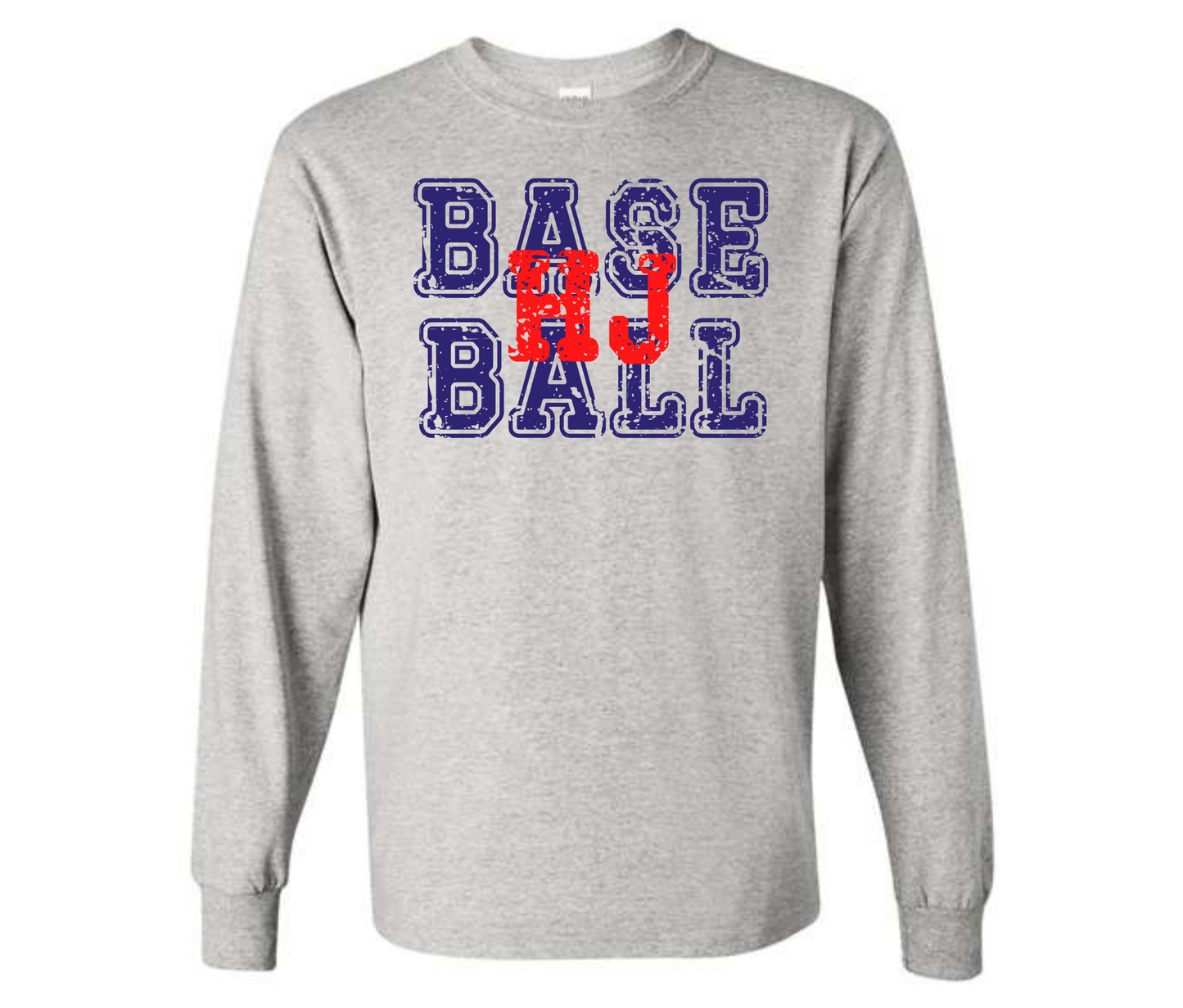 HJ Baseball Ash Sweatshirt & Hoodie & Long Sleeve Shirt