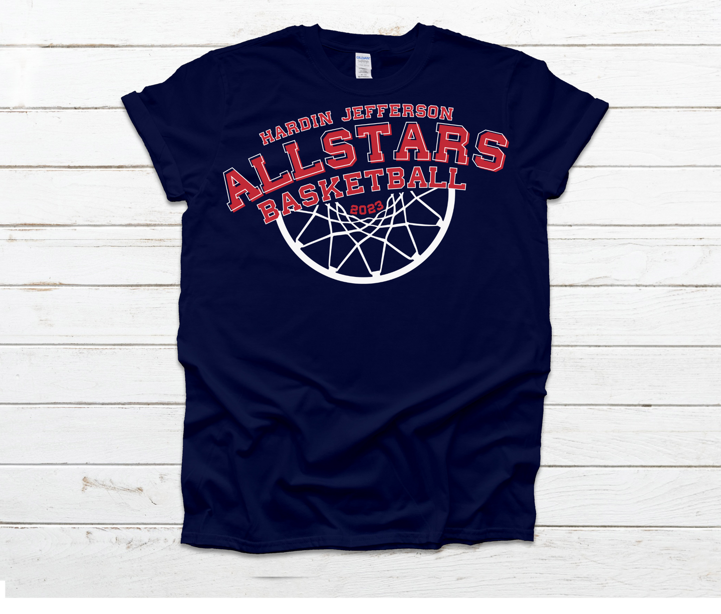 HJ Allstars Major Boys Basketball Navy Shirt & Sweatshirt & Hoodie & Long Sleeve Shirt