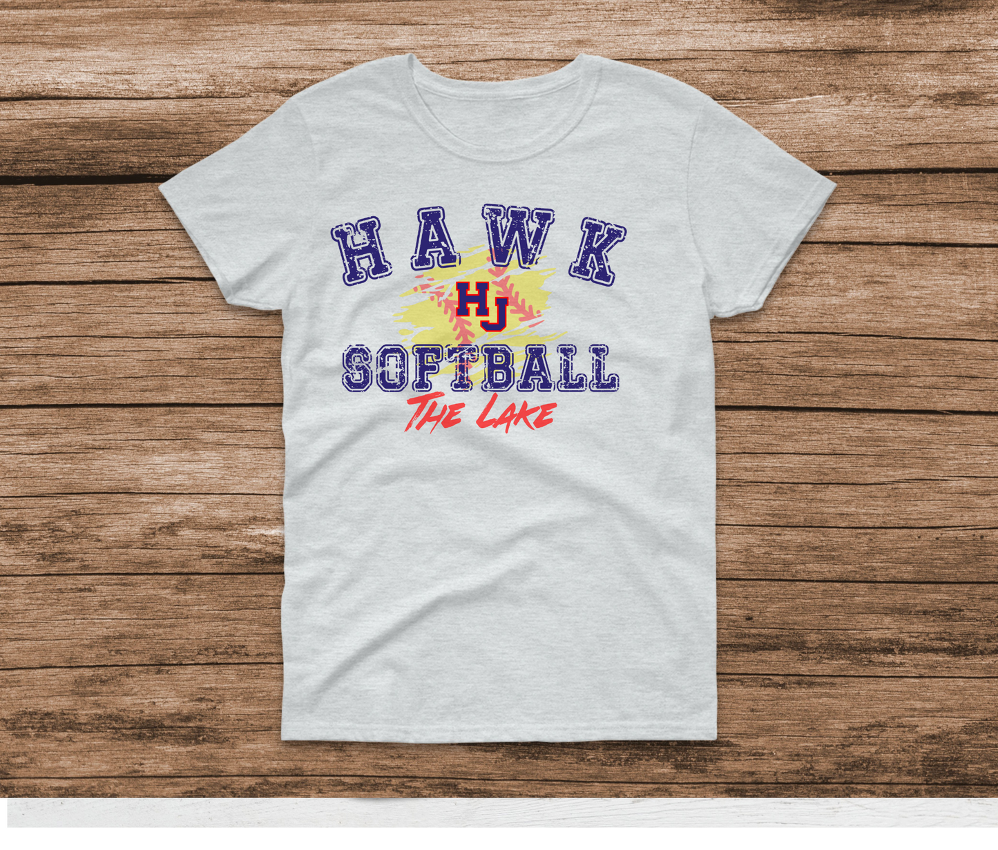 HJ Softball To the Lake Distressed Ball Shirt