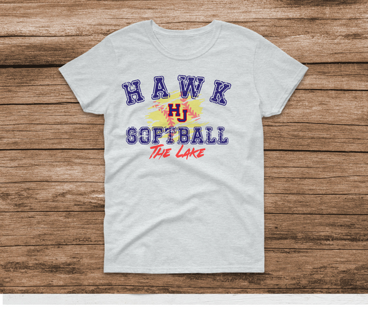 HJ Softball To the Lake Distressed Ball Shirt